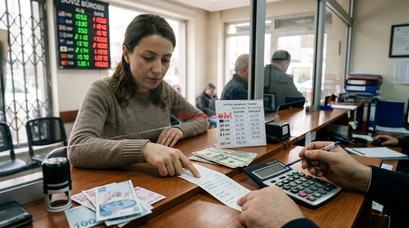 Döviz Bozdururken Kur Farkı Nasıl Hesaplanır? Net Tutarı Önceden Görme Rehberi